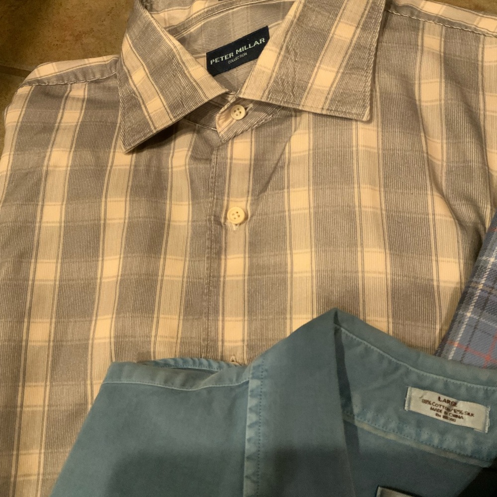 Peter Millar Set Of Three Button Downs. All Great… - image 2